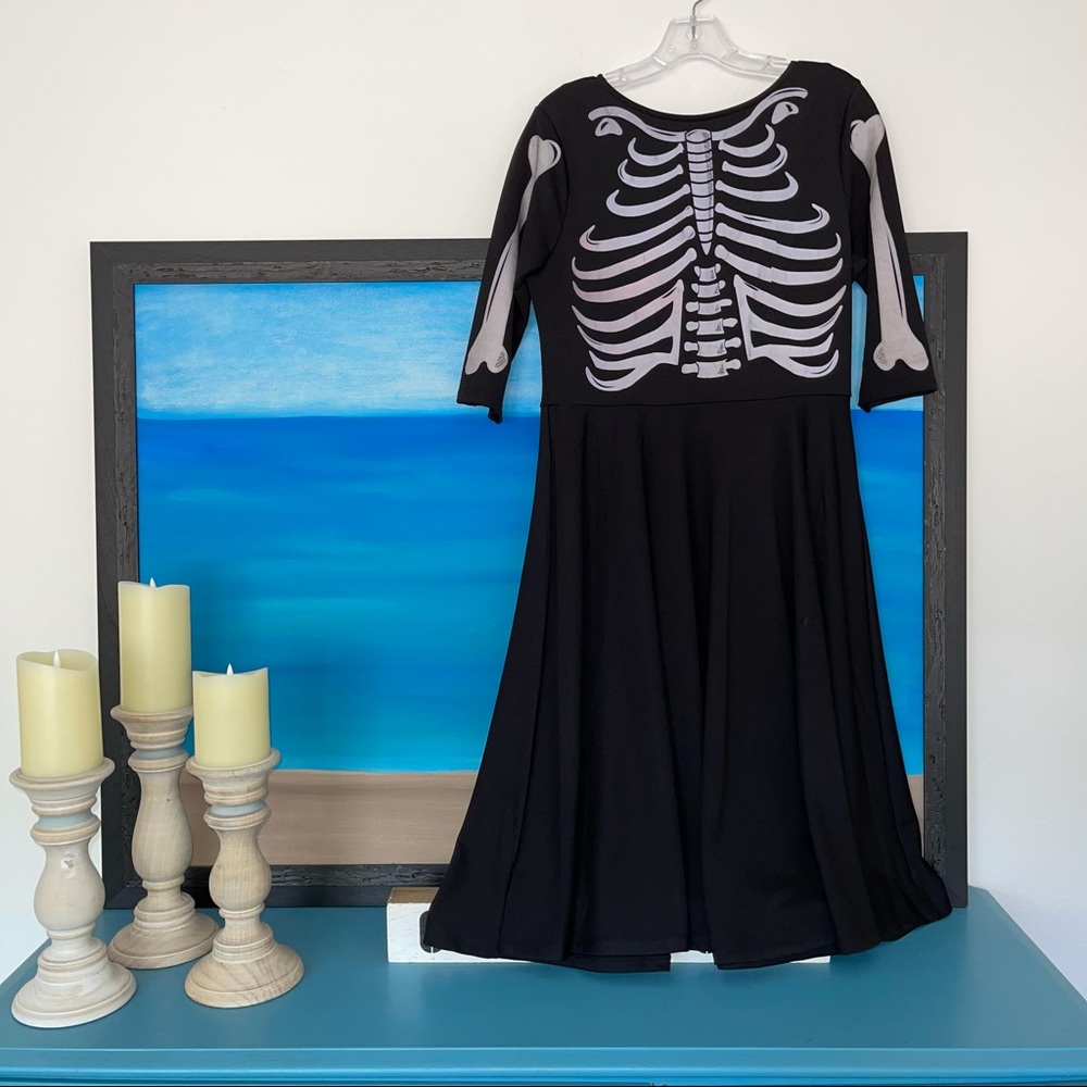Unique Vintage - Skeleton Dress